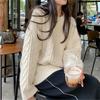 Korean Gentle Dough Twists Knitted Pullovers Sweater Women's Autumn/Winter Thickened Soft Waxy Knit Loose Pullover Top
