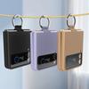 Genuine Cowhide Leather Phone Case for Samsung Galaxy Z Flip 3 Flip3 ZFlip3 Ring Lanyard Shockproof Separate Back Cover Shell
