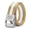 Мужской ремень Trend Double Loop Buckle ремень из холста Женский ремень с брюками-карго Джинсовый ремень Спортивный ремень на открытом воздухе Без перфорации