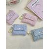 Briskstyle Pastel Sweet Quilted Card Coin Purse Pouch Keyring 4 Colors