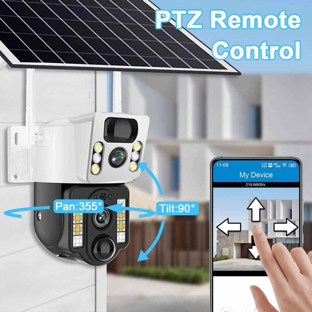 LS VISION 4G SIM-карта Солнечная камера 2.4G WiFi IP CCTV Камеры видеонаблюдения 360 Monito Умный дом Безопасность Защита PIR Обнаружение гуманоидов