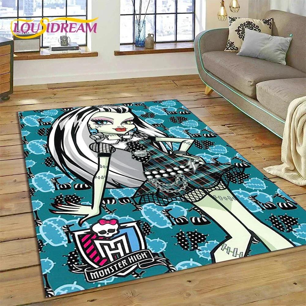 Мультяшный ковер-дорожка Monster High Draculaura Вампир для спальни, гостиной, дома, украшение для дивана, детский игровой большой декоративный коврик для пола