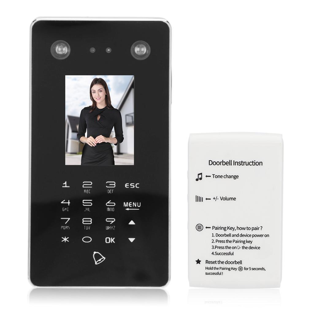 Контроль доступа, посещаемость, распознавание лиц и паролей, карта с дверным звонком 125 кГц TCP/IP