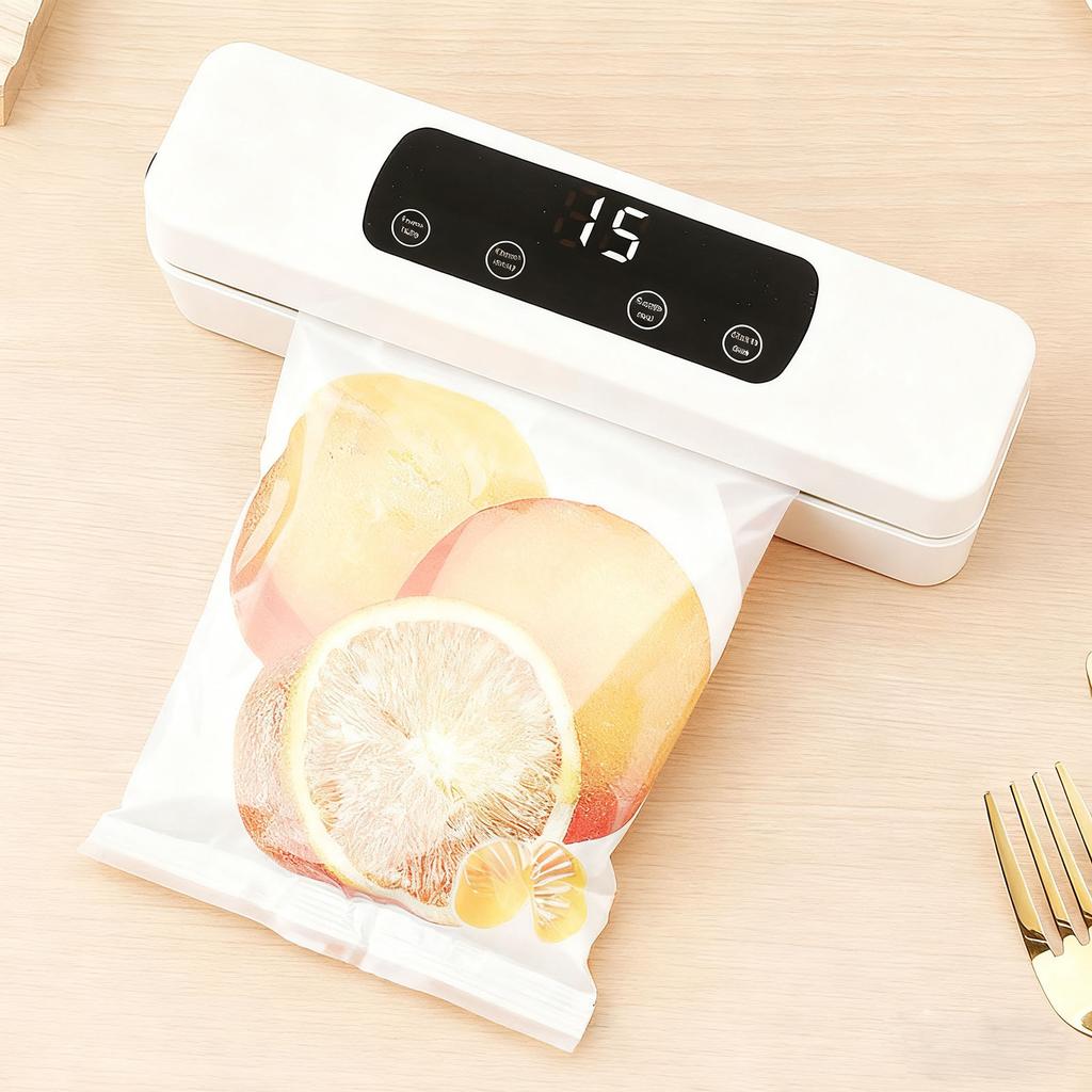 Машина для вакуумной упаковки продуктов Сильная всасывающая сила Автоматический Компактный Запайщик продуктов для домашнего кухонного использования