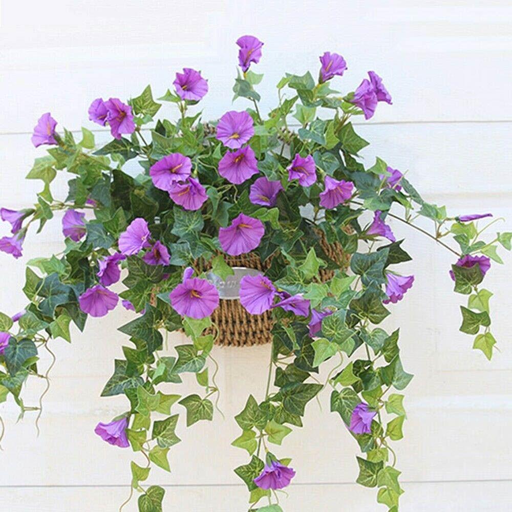 Vine Basket Wedding Hanging Fake Morning Glory Artificial Flowers Artificial Plants Silk  flower