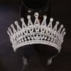 Baroque Queen Crystal Crowns With Comb Bride Headdress Luxury Crystal Princess Crown