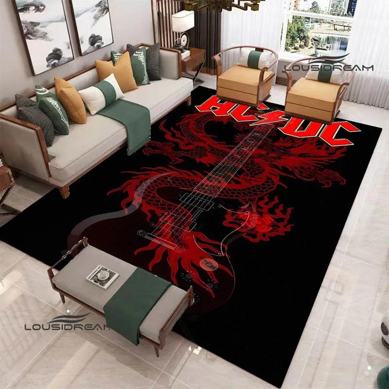 3D ковер с принтом рок-группы AC/DC, коврик для йоги, нескользящий ковер, кухонный коврик, ковры для декора комнаты, ковер для гостиной, ковер для прихожей, подарок на день рождения