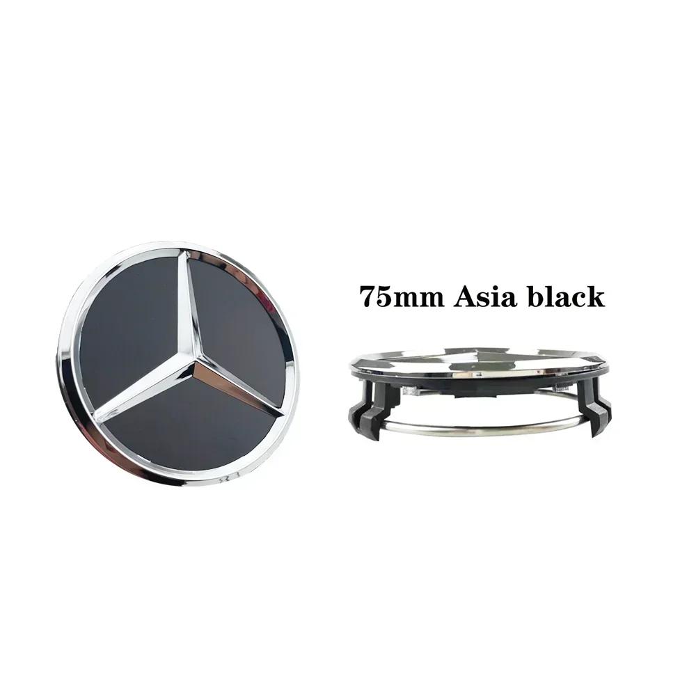 WXUKM1 C200 E200 For Mercedes Benz 1pcs/set 75mm Car Wheel Center Hub Caps Cover for Mercedes Benz B/C/E/S Class A Class C200L GLC GLK