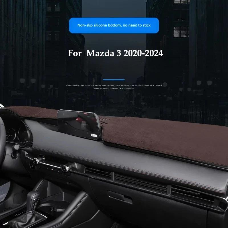 Car Interior Accessories Tools For Mazda 3 Axela 2014-2024 Dashboard Sunshade Mat Center Console Anti-Slip Light Shield Pad