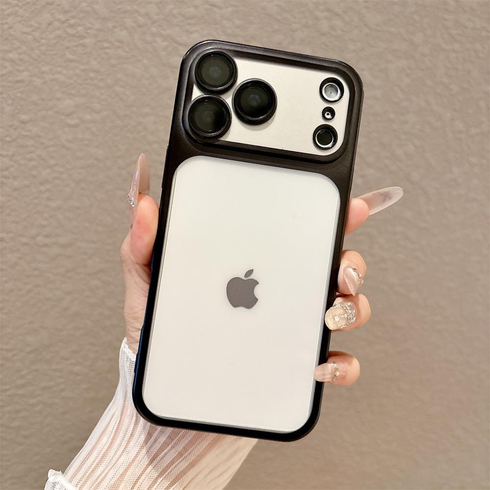 Роскошный Матовый Электроокрашенный Чехол Для Телефона Для iPhone 17 Pro Air 11 12 13 14 15 Plus 16 TPU Мягкий Полупрозрачный Меняющий Цвет 17 Pro Max Чехол