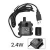 Brushless DC 5V USB Water Pump 2.4W 4.8W 250L/H/ 300L/H Pool Circulating Submersible Pump Water Pump Fountain Aquarium