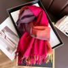 2024 Autumn And Winter New Fashion Versatile Tassel Imitation Cashmere Plaid Warm Shawl Scarf For Both Men And Women