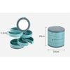 Rotating Multi-layer Jewelry Box Handmade Earrings Necklaces Jewelry Storage Box Exquisite Dust-proof Box