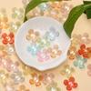 100Pcs 15.8mm Acrylic Transparent Crystal Flower Beads Flower Spacing Beads For Jewelry Making Bracelet Accessories Hairpin Earrings