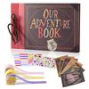 Adventure Book Scrapbook Handcrafted Photo Album with Pocket Retro Diary DIY Travel