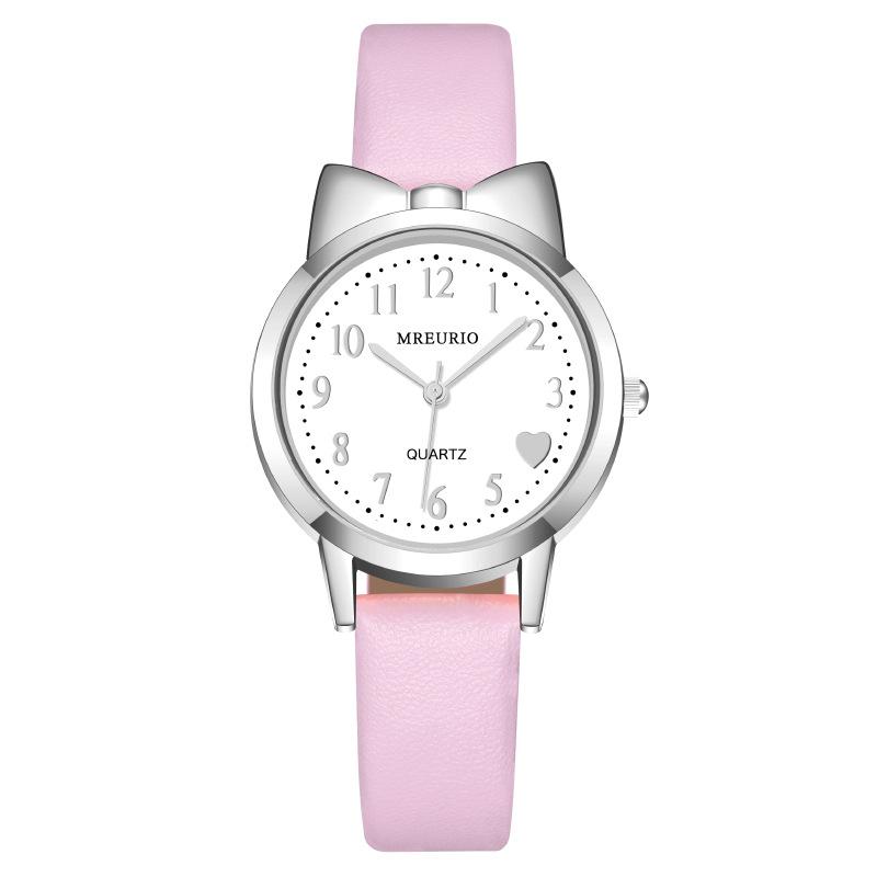 Студенческие женские часы для девочек, женские часы, милые детские кварцевые часы с поясом Bow Love Digital