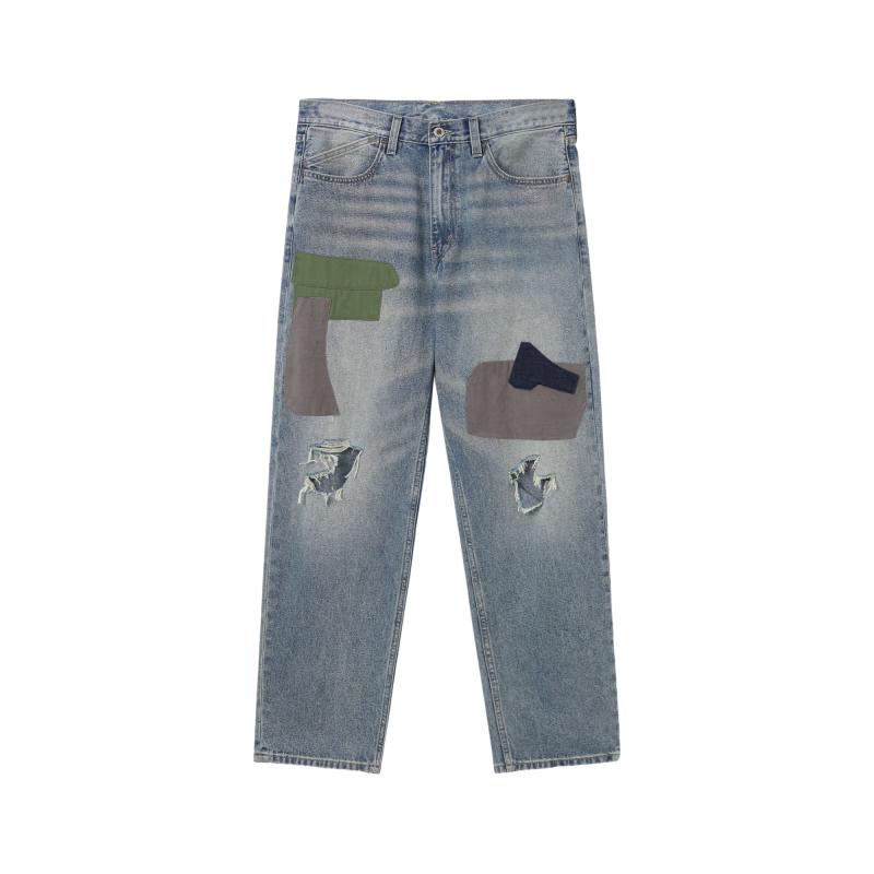 Levi's ® SilverTab™ Мужские рваные свободные прямые джинсы