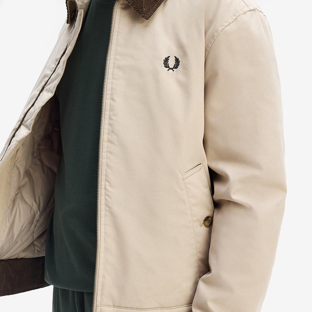 Fred Perry [Sharp] Two-Way Caban Jacket - Warm Oat Afpm2538535-Z19