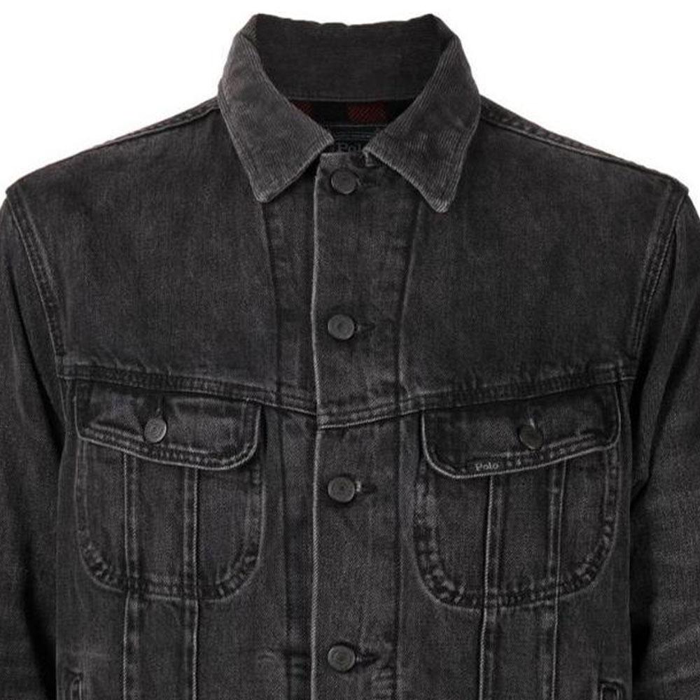 Polo Ralph Lauren FW22 Denim Jacket Men's Black 710878854-001