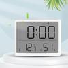 ЖК-цифровой будильник, современный легко читаемый дисплей влажности и температуры, многофункциональный термометр, гигрометр, настольные часы, подарок на день рождения