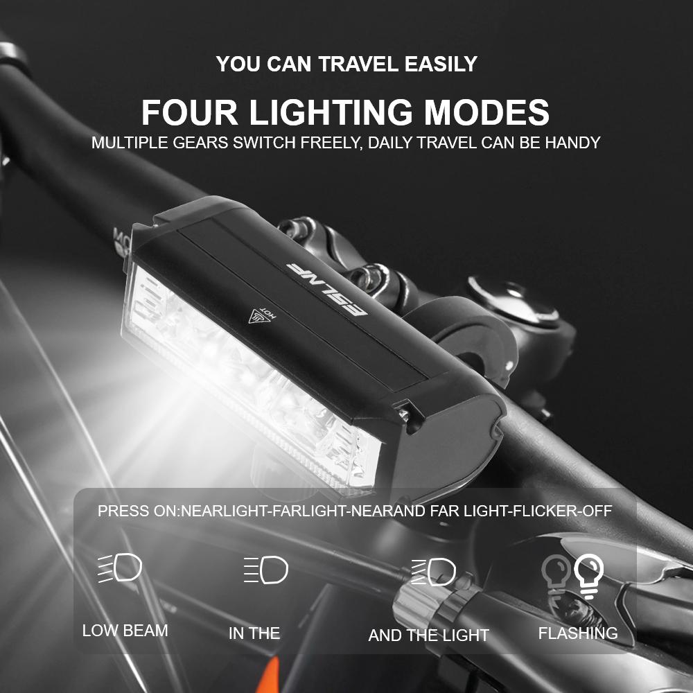 Универсальный светодиодный налобный фонарь 5 режимов Портативные фонари для горного велосипеда Фонари для горного велосипеда Лампы-прожекторы Водонепроницаемые перезаряжаемые велосипедные фары