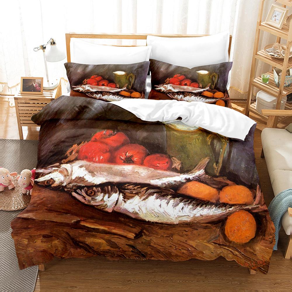 Абстрактная картина маслом Ван Гога, пододеяльник размера «king-size», одеяло для детей, мальчиков, девочек, подростков, постельное белье из полиэстера
