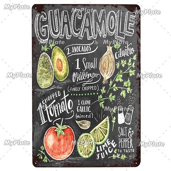 Foods Fruit Vintage Metal Sign Tin Sign Vintage Cafe Decoration Plaque Home Wall Decor Bar Sign Home Decor Poster Drop Shipping