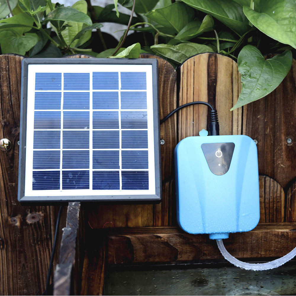 Solar Powered Oxygenator Water Oxygen Pump Pond Aerator Aquarium Airpump