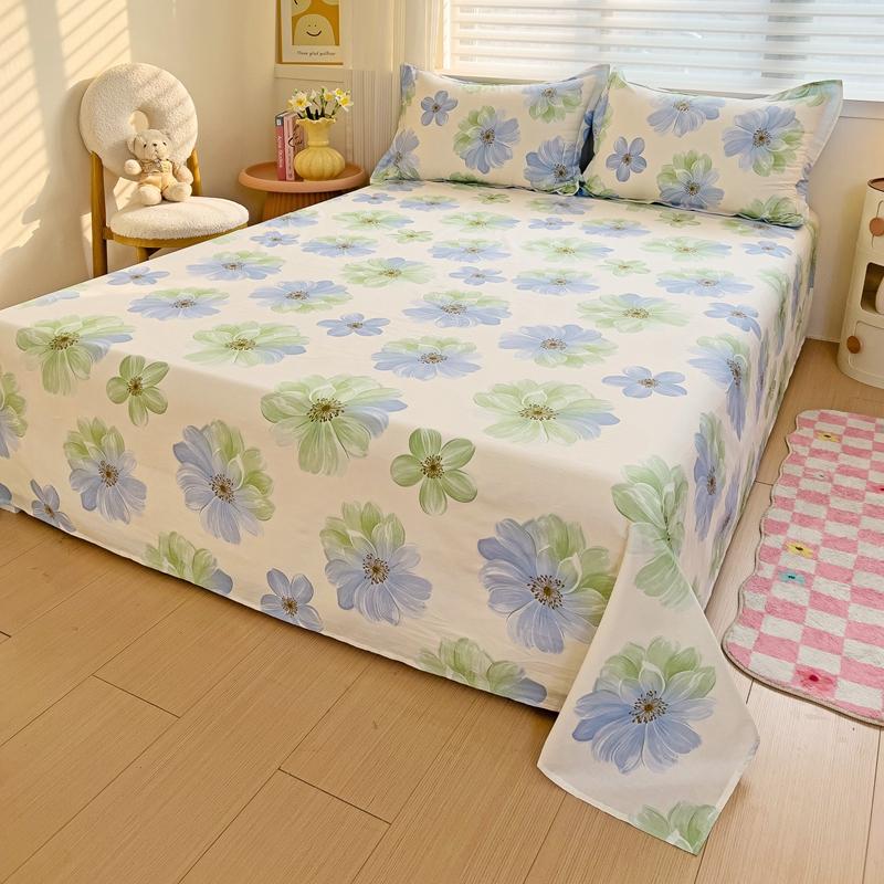 100% хлопок простыня наволочка цветочный стиль простыня комплект постельного белья не вызывает раздражения кожи взрослые дети простыни roupa de cama