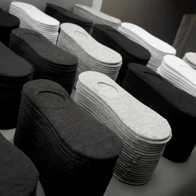 10 пар / лот носки до щиколотки летние кроссовки носки унисекс черный/белый/серый дышащие однотонные невидимые впитывающие пот