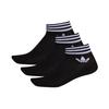 adidas Оригинальные унисекс спортивные носки с принтом логотипа, 3 пары, черные, мужские EE1151
