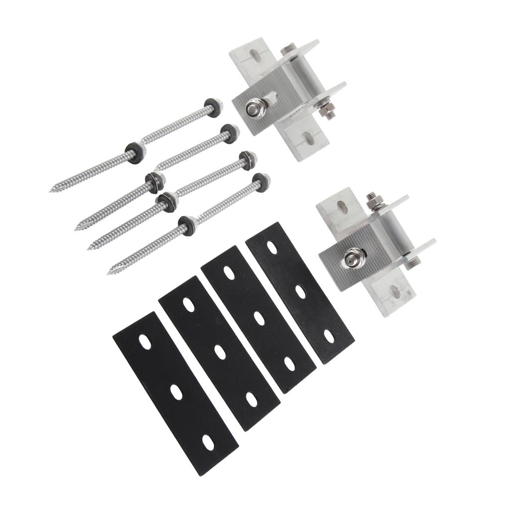 Монтажные кронштейны для солнечных панелей из алюминиевого сплава, простой в установке комплект зажимов для солнечных панелей для олова