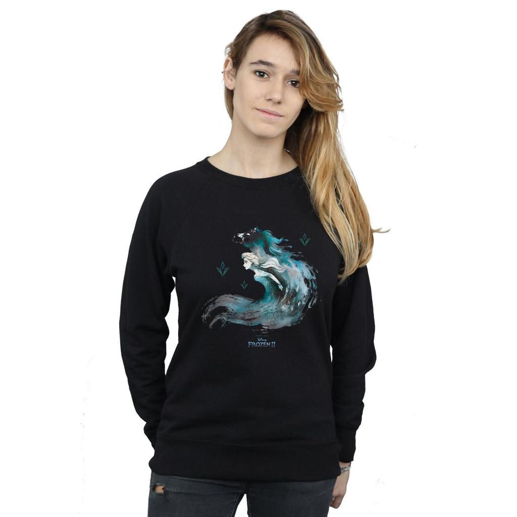 Disney Womens/Ladies Frozen 2 Elsa With Nokk The Water Spirit Sweatshirt