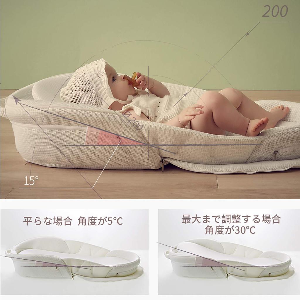 Bebamour Simple Portable Height машинная стирка [Baby Amour] Детская кроватка, складная, кровать-в-кровати, совместный сон, кровать, новорожденный, детская кроватка, дышащая, регулируемая,