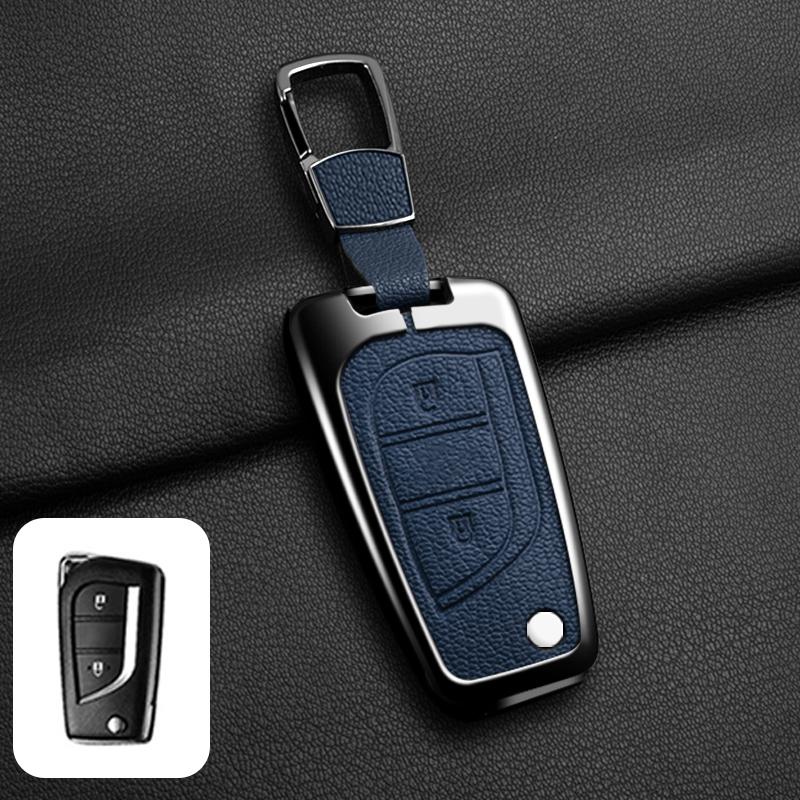 OFWP3 Leather Car Key Cover Case Shell for Toyota Hilux Revo Auris Corolla Reiz Avensis Verso Yaris Aygo Rav4 Scion TC IM 2017 2016