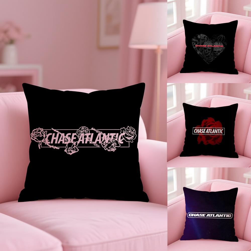 Подушка с изображением группы Chase Atlantic, плюшевая ткань, мягкая, двусторонняя печать, для дивана, теплая, зимний домашний подарок, чехол для подушки