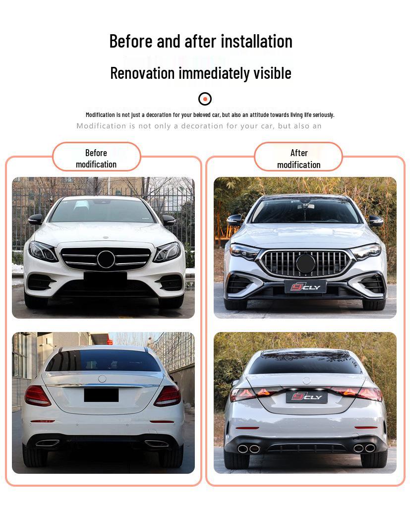 Fits 2017-2023 Mercedes-Benz E-Class W213/W214 E53: Modified Bumper Kit