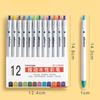 12/36 цветов, акварельная ручка, набор художественных маркеров, моющаяся красочная ручка для почерка, рисование, ручка для ручного счета для студентов
