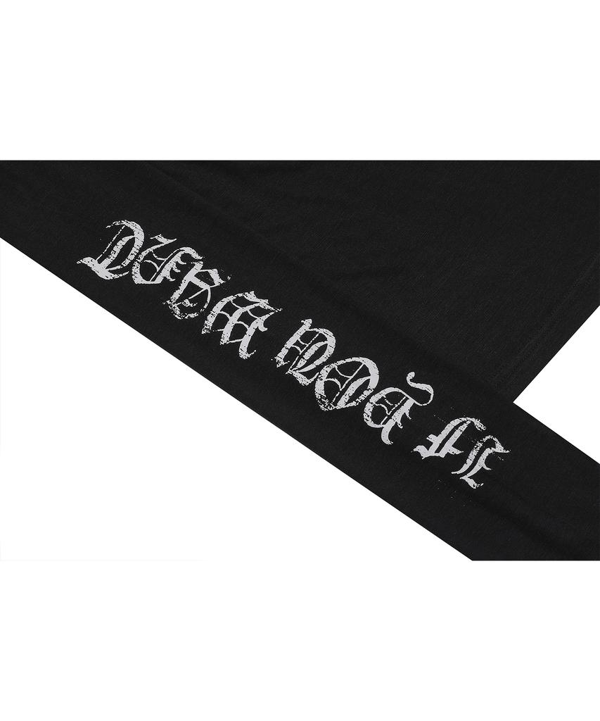 IFYOUWANT Stay Forever Henley Long Sleeve Black