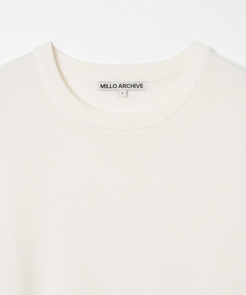 MILLO ARCHIVE Crop Easy Knit [Ivory]