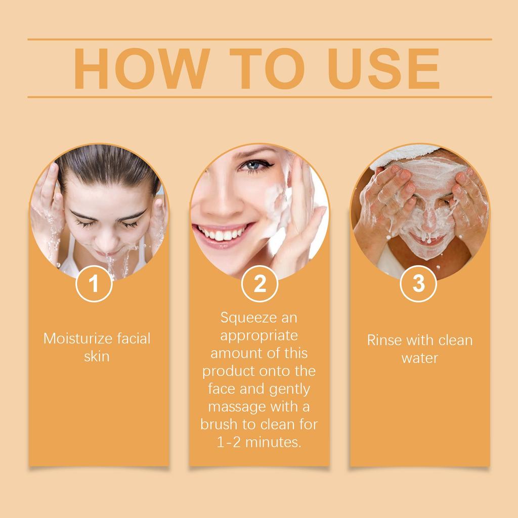 Пенящееся средство для умывания лица для удаления загара, выравнивания тона кожи, отшелушивания кожи, удаления темных пятен, удаления пигментации и выравнивания тона кожи 100 мл