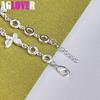 925 Sterling Silver Five Butterfly Chain Bracelet Jewelry