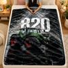 Flannel BlanketJohn Deere Warm Soft Throw Blanket for Indoor Sofa Bed Living Room Use