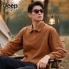 Мужская вафельная футболка-поло с длинным рукавом JEEP SPIRIT