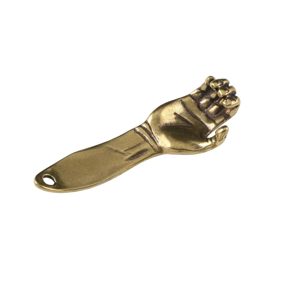 Retro Brass Hand Arm Keychains Waist Hangings Helping Hand Keyring  Desktop trinkets