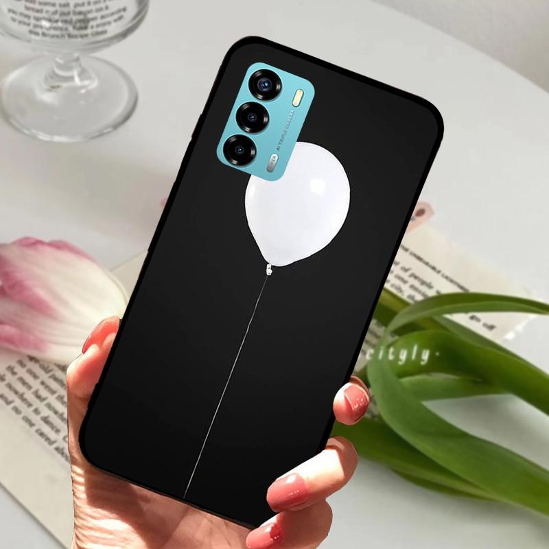 Чехол для ZTE Blade V40 Vita 8045 6.75" Животный Мультяшный Мягкий Силикон Funda для ZTE Blade V40 Vita Чехол для Телефона V40Vita Черный Coque