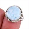 Natural Republic Larimar Gemstone 925 Solid Sterling Silver Gift Ring S.7 A5A84