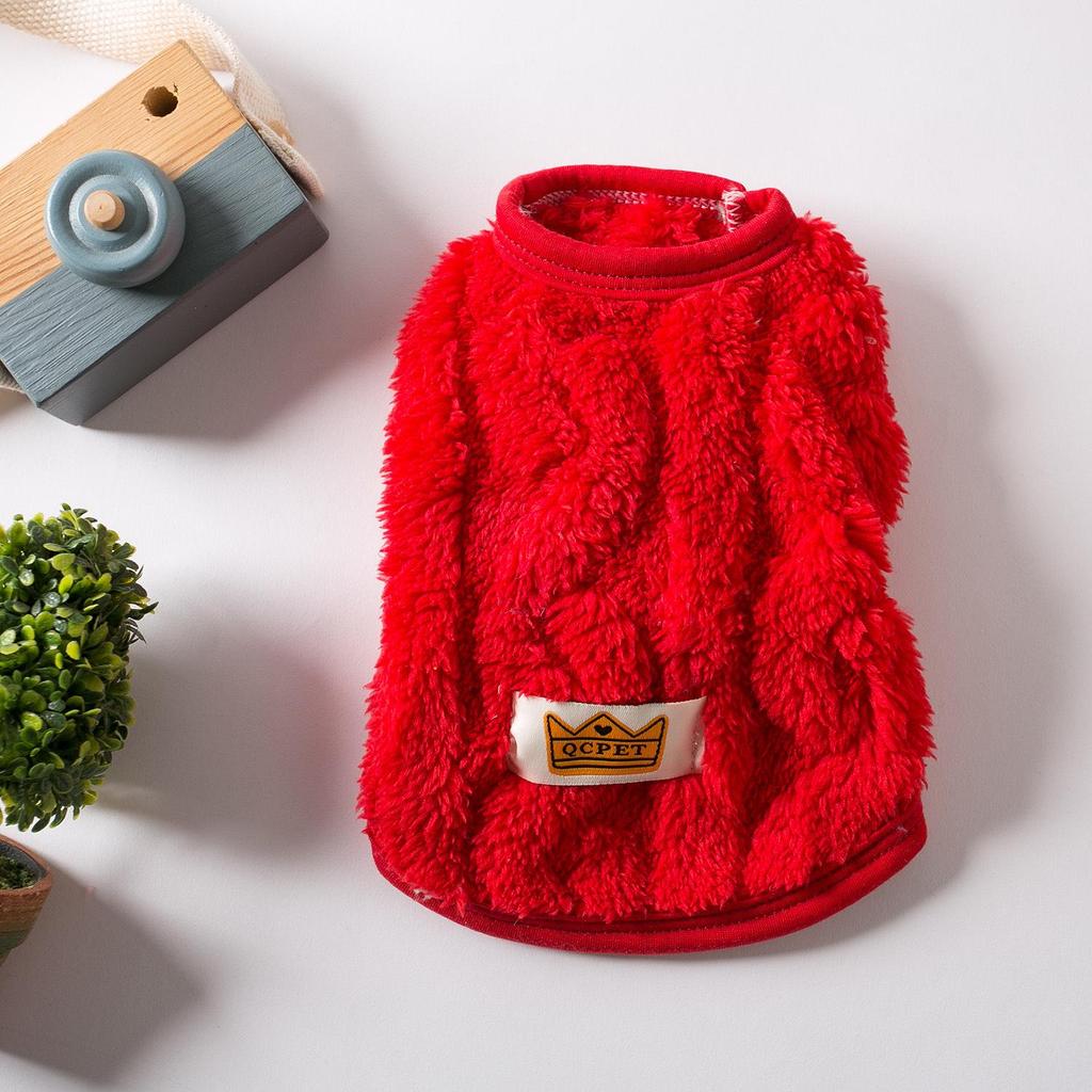 Толстовка из двухстороннего флиса Twisted: Теплый жилет для собак с рисунком хлопковой панды и плюшевого мишки на осень/зиму