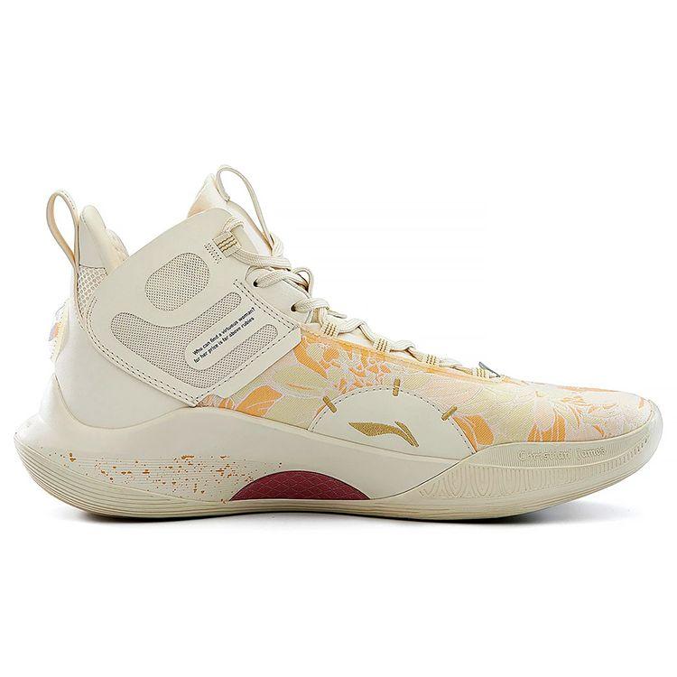 Li Ning CJ-1 Майкл Джордан 1-е Поколение Ткань Синтетическая Кожа TPU Амортизация Противоскользящая Поддержка Средняя Высота Баскетбольные Кроссовки ABAR019-14