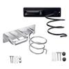 Holder Set Hairdryer Rack Hair Dryer Holder Wall Mounted Washroom Storage Blower Organizer